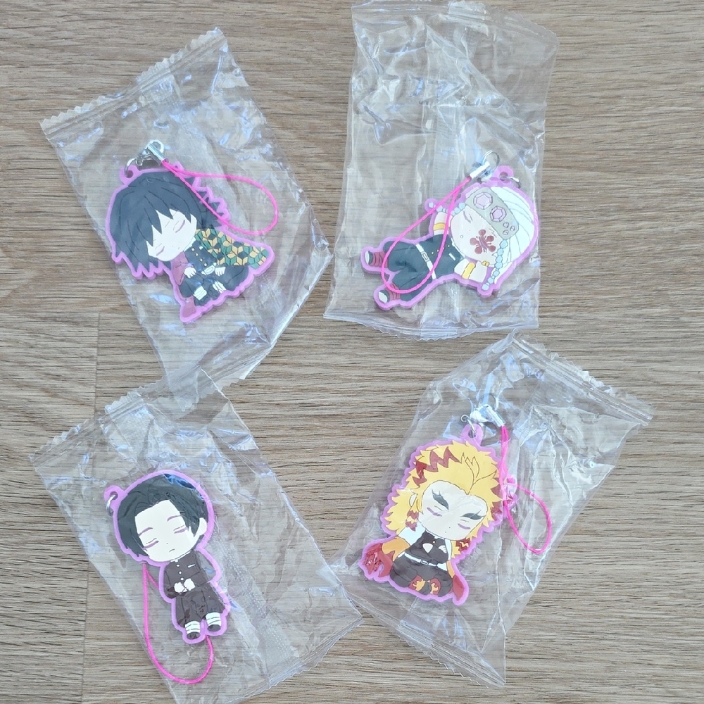 Anime Character Keychains Set